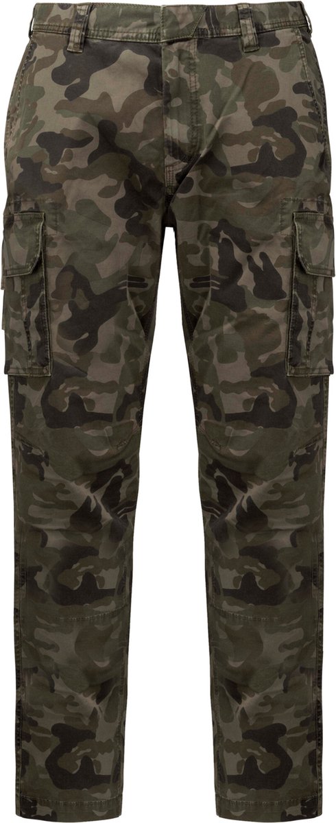 Kariban Herenbroek met diverse zakken K744 - Olive Camouflage - 50 NL (44 FR)
