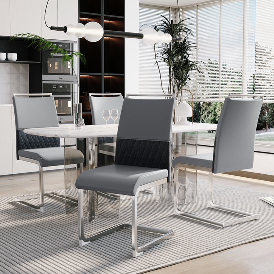 DEYARNA HOME Set van 4 metalen eetkamerstoelen, vintage zijstoelen voor terras, bistro, café, met afneembare rugleuning, voor restaurant buiten (email