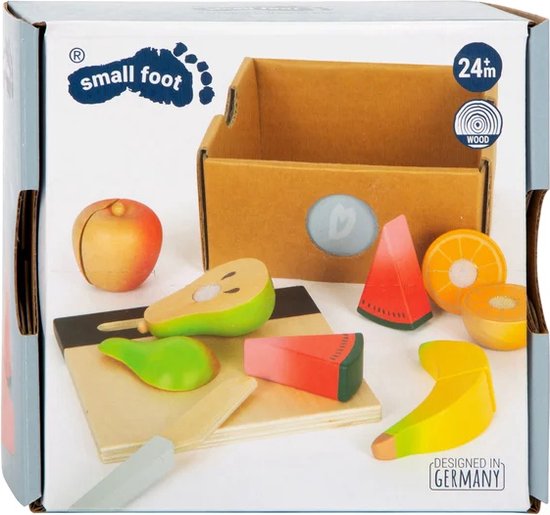 Small Foot - Houten Snij- en Speeleten Fruit Set, 13dlg. van Small Foot — afbeelding 4