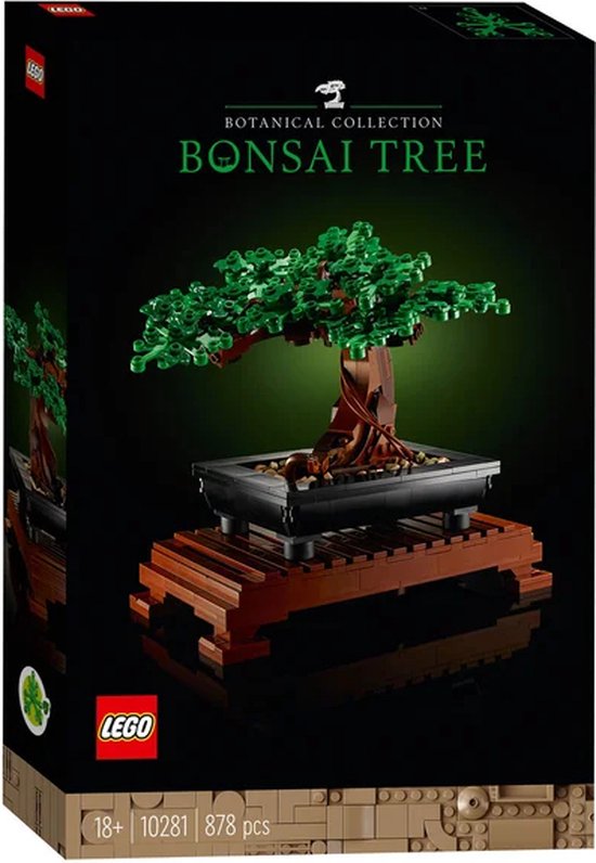 LEGO Bonsaiboompje set, 878 onderdelen, Botanical Collection.