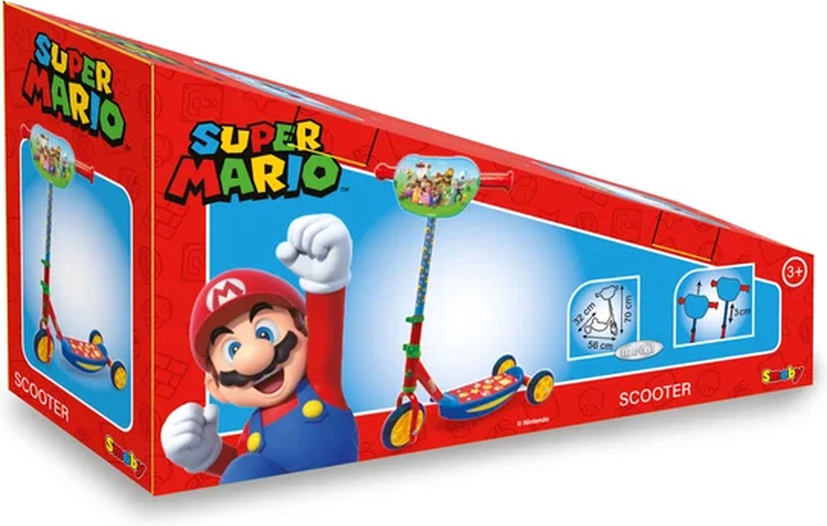 Smoby - Super Mario Step - Step - Scooter - Stuur in de hoogte verstelbaar - Vanaf 3 jaar — afbeelding 7