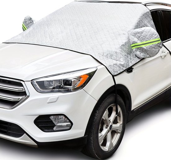 Bovista Pare-soleil - Couverture anti-gel pour voiture - Couverture anti-glace - Couverture anti-gel pour voiture - Couvre pare-brise -brise antigel - Protection solaire - Couverture de pare-brise - Couverture anti-glace - Couverture de neige