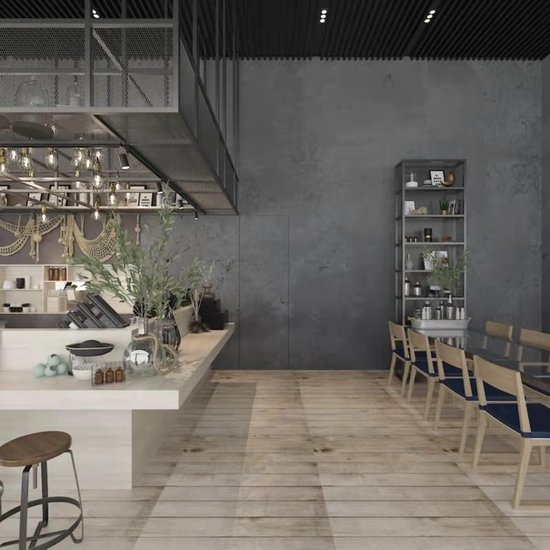 Papier peint autocollant Wallways - Décoration murale - Résistant à l'eau et à la chaleur - 60 cm x 10 m - Ciment foncé