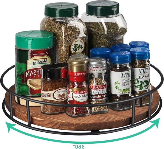 Ronde Houten Draaibare Lade, Lazy Susan Draaitafel Voor Keukentafelblad, Tafel Dienblad Plaat Voor Familiefeest, Gemakkelijk Om Voedsel Te Delen,B,27.5 inch/70 cm