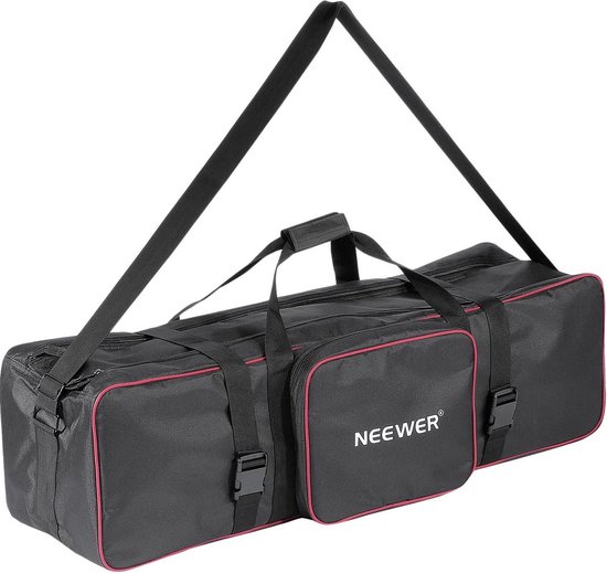 URPIZY Nylon draagtas voor microfoonstatief, monopod, paraplu, fotografie-accessoires, zwart, 100 x 20 cm, 100 x 20 cm, Compact