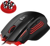 Bol.com Ergonomische Gaming Muis met Duimsteun en Gewichten - 3200 DPI - 7 Knoppen - Fire Button aanbieding
