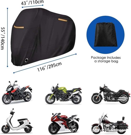 Housse de moto imperméable Winterproof XXL - Protection contre les éléments pour motos