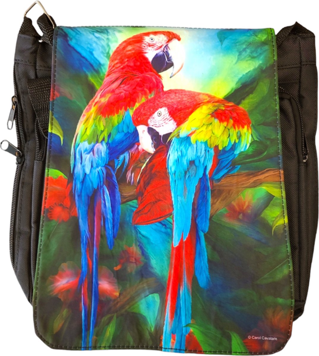 Tropic Spirits Macaws Messenger Bag Small