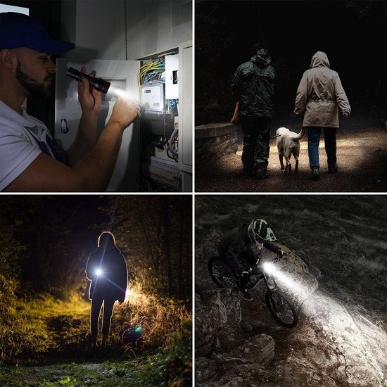 Torch LED 300 Lumens zaklamp mini black 9,3 CM - - de webshop voor mannen Torch LED 300 Lumens zaklamp mini black 9,3 CM - - de webshop voor mannen