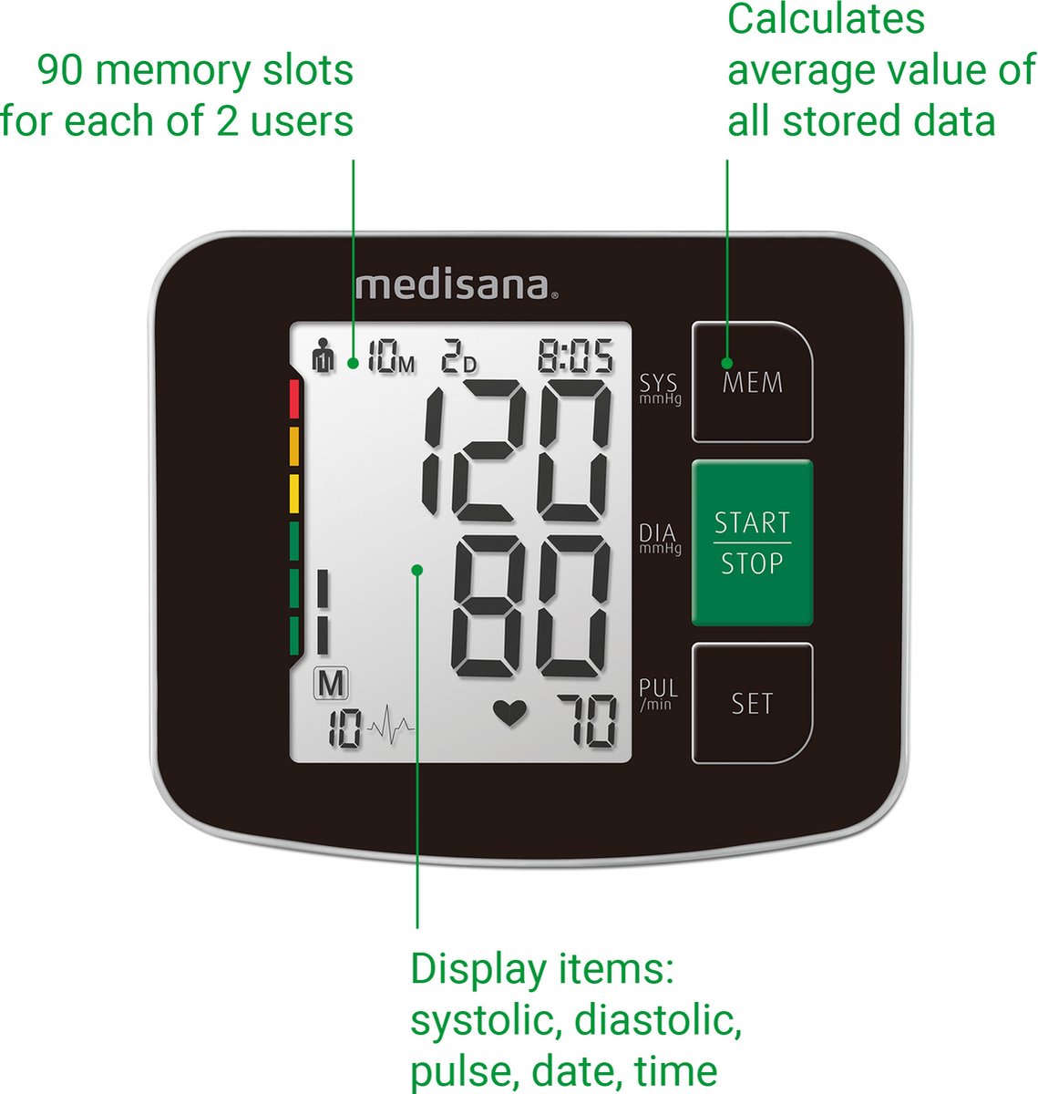medisana BU 516 Bovenarm Bloeddrukmeter - afbeelding 2