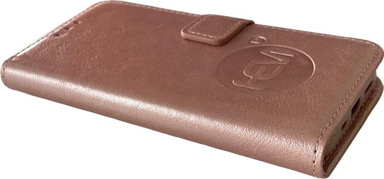 HEM Étui de téléphone adapté pour Samsung S24 Ultra - Étui Portefeuille en Gold Or Rose - Étui Portefeuille en Cuir TPU - Book Case - Flip Cover - Boek - Étui de Protection 360º