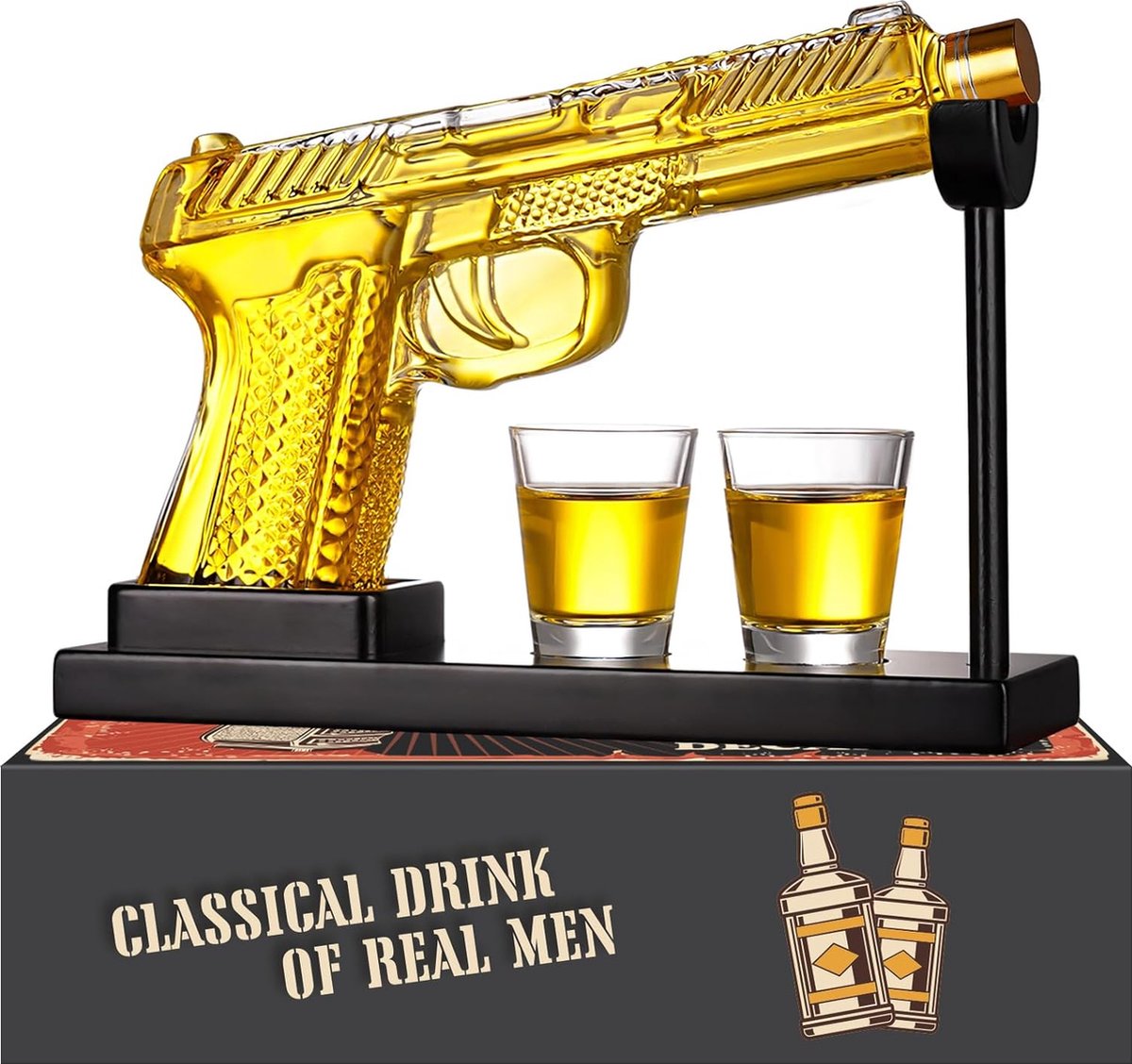 120 ml Herten Grappige Glaswerk, Drank Bourbon Karaf