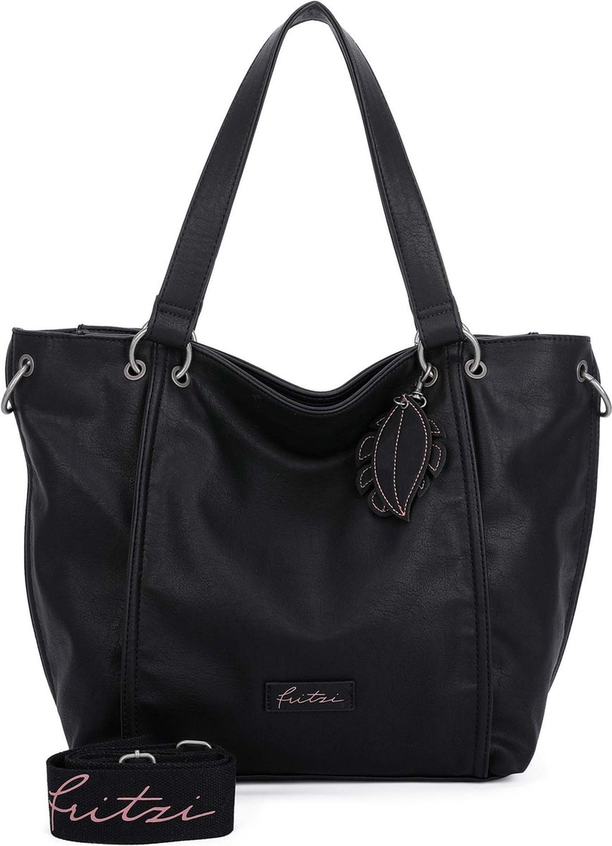 Fritzi aus Preußen Shopper Schoudertas Eco Fritzi02 Black Zwart