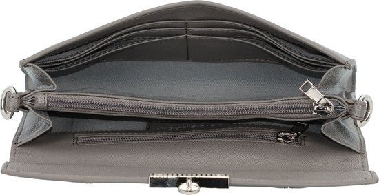 SEIDENFELT MANUFAKTUR Pochette Sac de soirée Roros Clutch Grey Gris