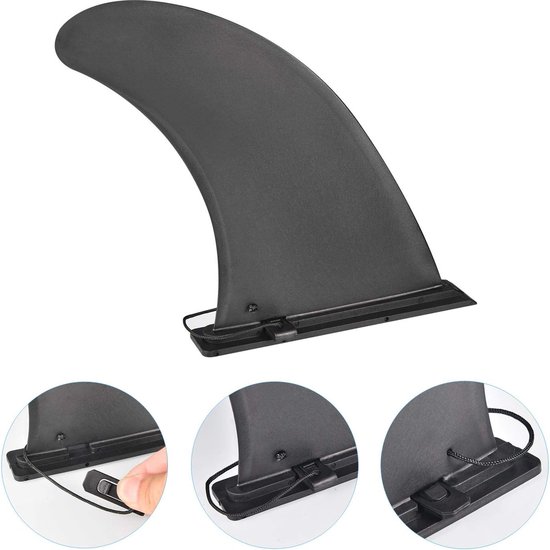 Aileron Universel Amovible Pour Planche De Surf, SUP, Longboard – Nylon Renforcé, Base Coulissante, 23 Cm, Protection Contre Les Chocs