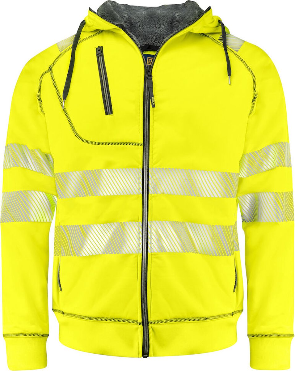 ProJob 6130 SIGNALISATIE HOODIE GEVOERD EN ISO 20471 KLASSE 3/2 646130 Zwart
