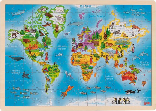 GOKI Puzzel - Wereld