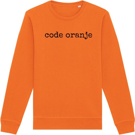 Sweater oranje XL - Code Oranje - soBAD. - Koningsdag - Unisex - Sweater dames - Sweater heren - Voetbal - Regular fit