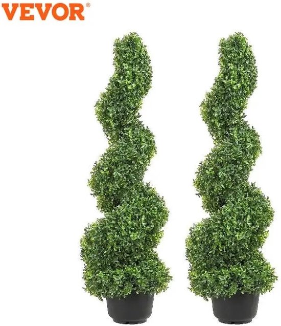 Vevor Buxus Kunstplant - Spiraal - Kunstplant voor Binnen en Buiten - Indoor/Outdoor - Kamerplant - Huisdecoratie