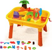 Watertafel en Zandtafel met veel accessoires - Eenvoudig te monteren buienspeelgoed - Water speelgoed voor kinderen - Speeltafel voor urenlang speelplezier