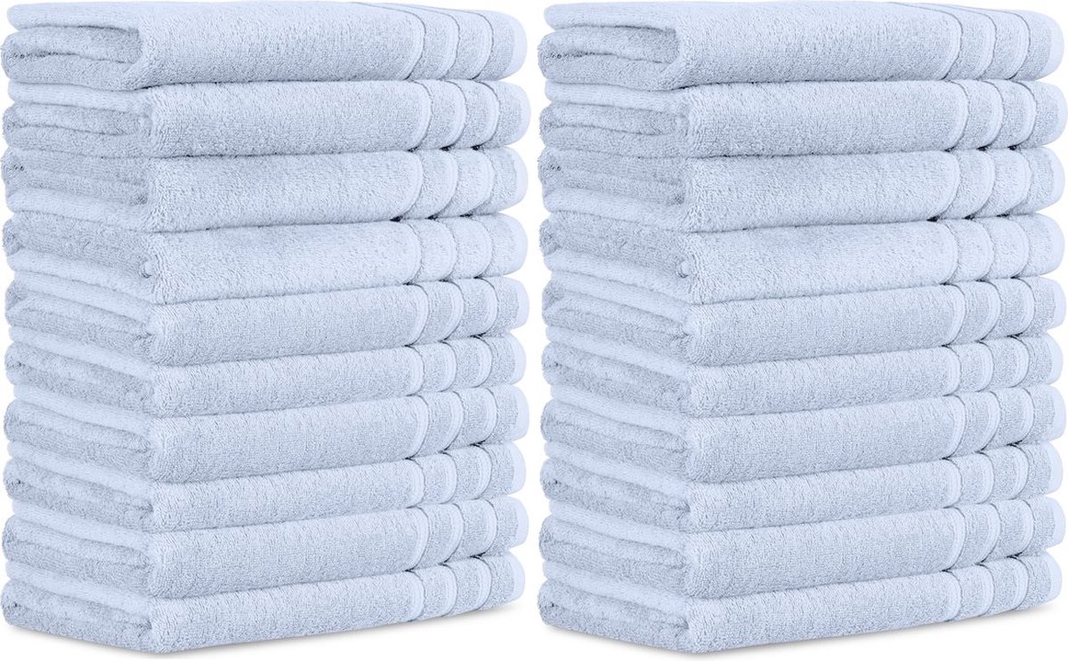 Intimo 20 pack Handdoek - Handdoek - 50 x 100 - Blauw