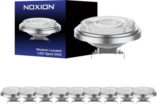 Voordeelpak 10x Noxion Lucent LED Spot G53 AR111 7.3W 450lm 24D - 918-927 Dim To Warm | Beste Kleurweergave - Dimbaar - Vervangt 50W.