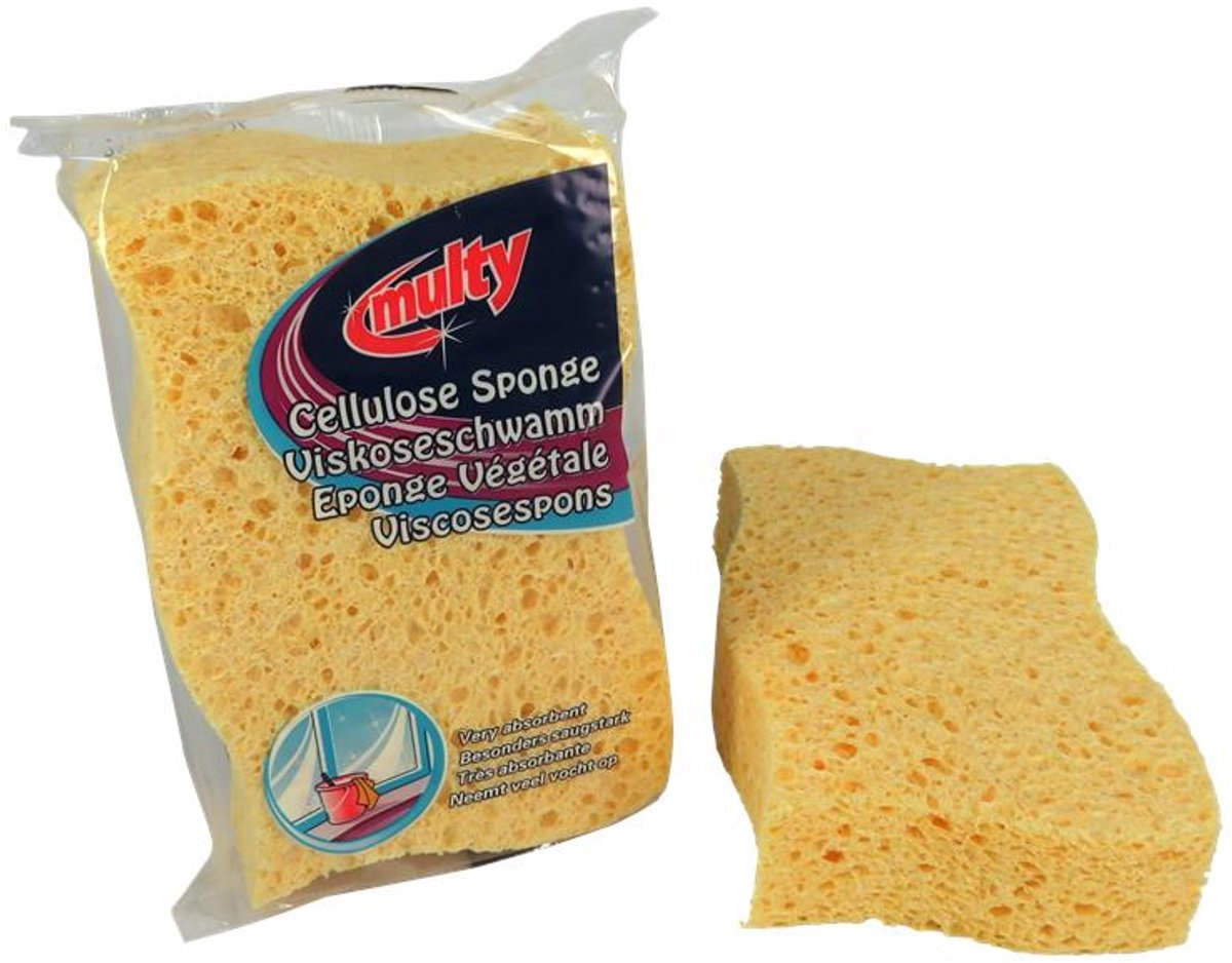 Multy Viscose huishoudspons 13x10x4cm