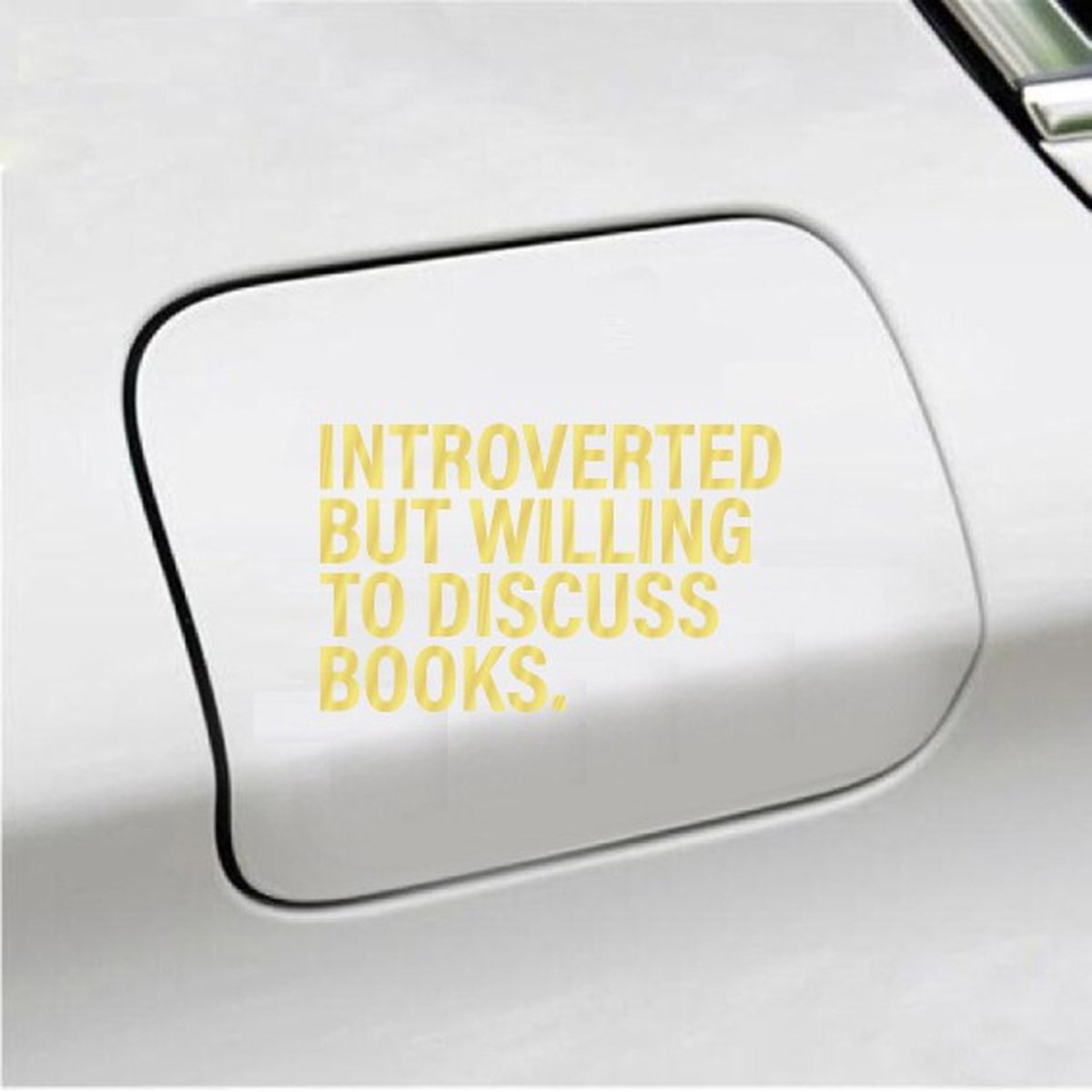 Bumpersticker - Introverted - 11x17,Bumpersticker - Goud