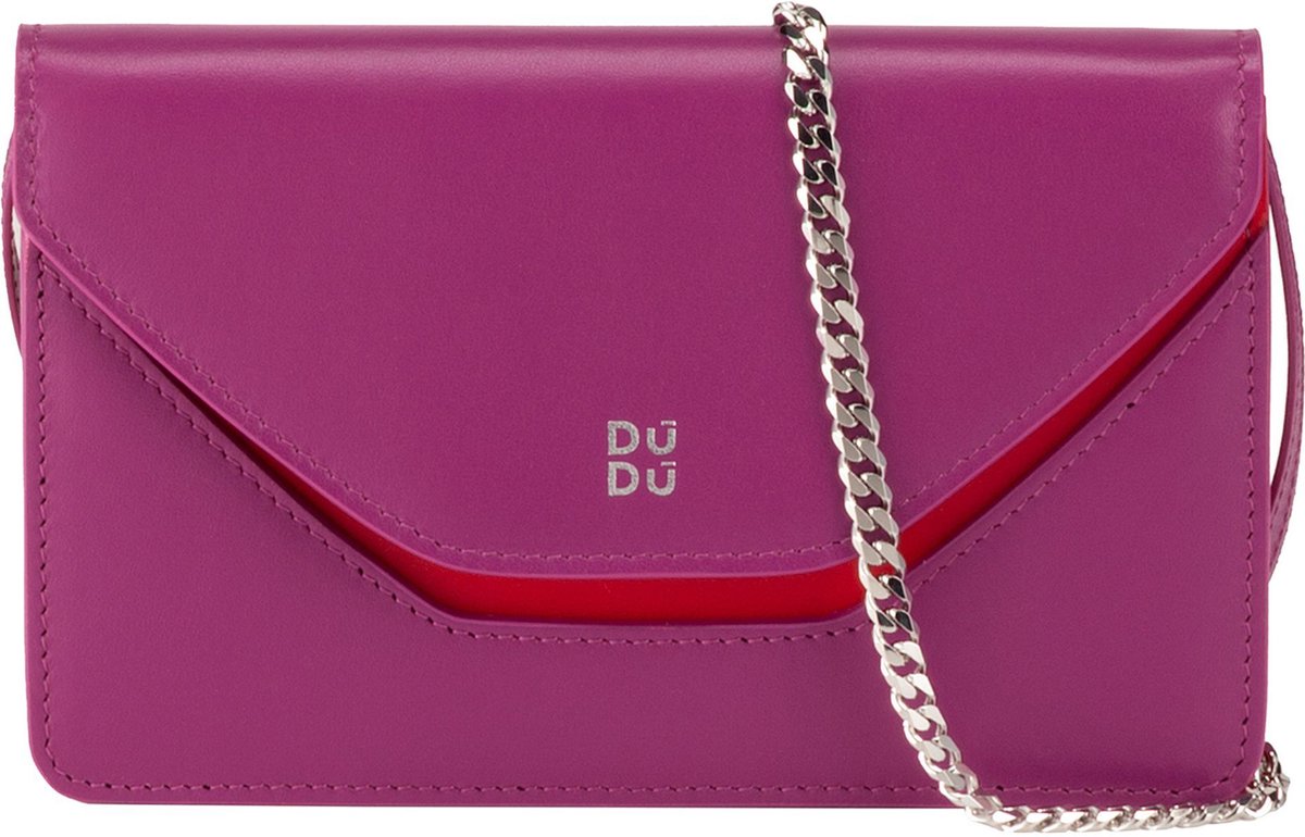 DuDu Schoudertas leer 19 cm - Dames - fuchsia