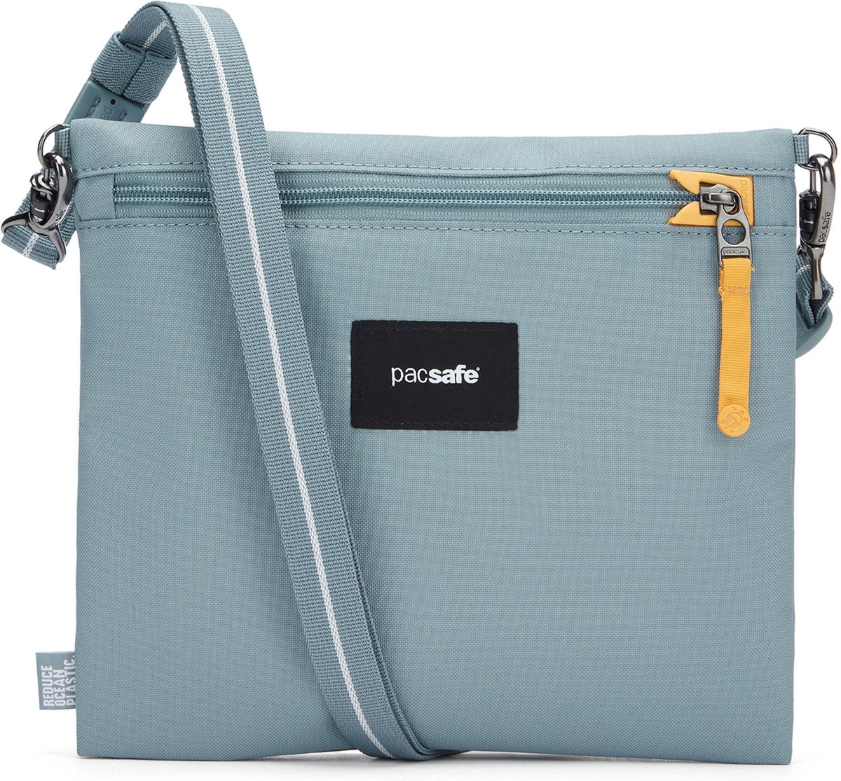 Pacsafe GO Crossbody tas - 3.5L - RFID - Anti-diefstal - Waterafstotend - Gerecycled - Festivaltas - Fresh Mint
