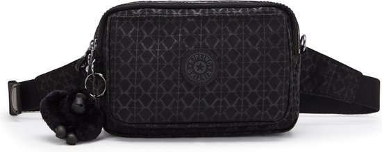 kipling Sac à épaule bandoulière Sac banane Basic Plus Abanu Multi Convertible Crossbody Signature Emb Noir