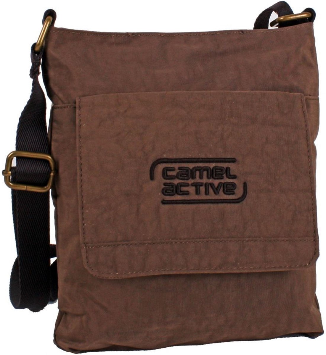 camel active schoudertas Journey Shoulder Bag Brown donkerbruin