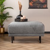 Bronx71® hocker scandinave Denver tissu mélange anthracite