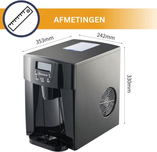 Sommertal® ijsblokjesmachine - ijsmachine - ijsblokjesmakers - ijsmachine zelfvriezend - Ijsblokjes Machine - Ijs Machine — afbeelding 3