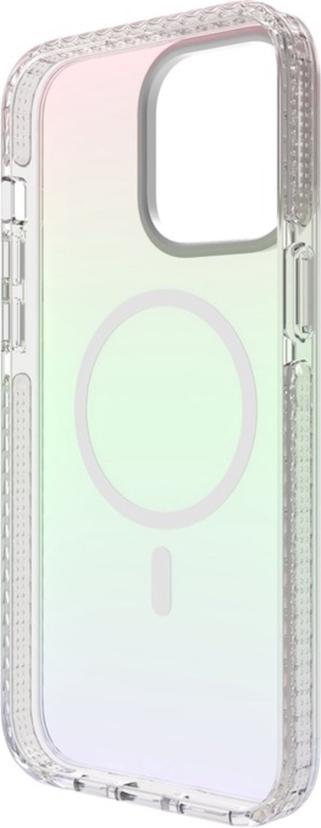 SoSeven, Hoesje Geschikt voor Apple iPhone 15 Pro Max MagSafe iriserende regenboog, Veelkleurig
