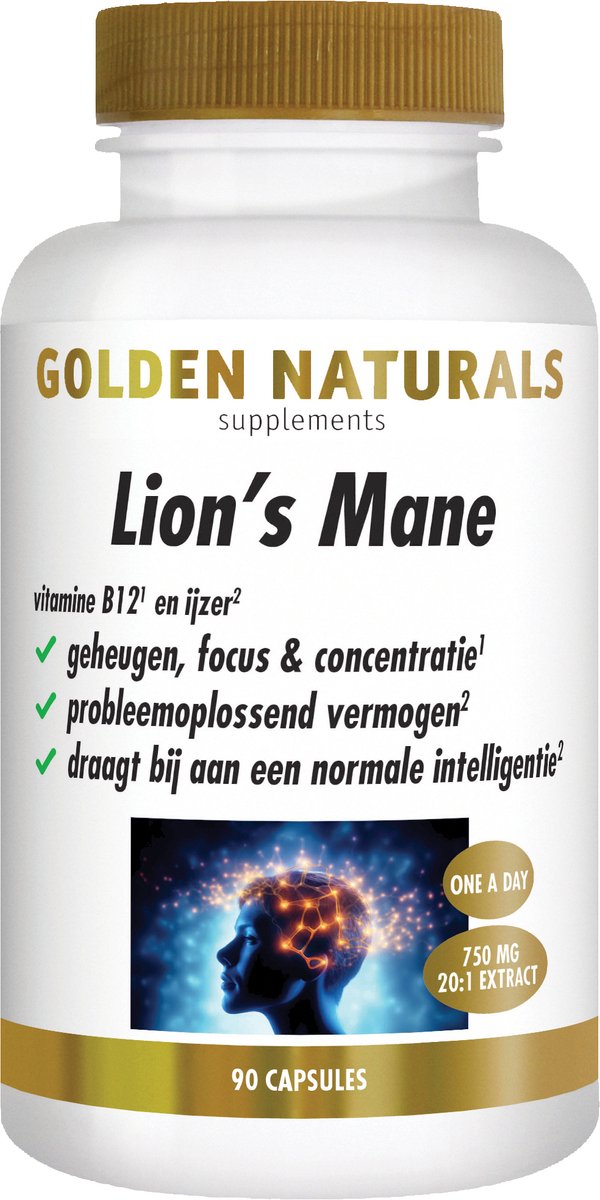 Goedkoopste Golden Naturals Lion’s Mane (90 veganistische capsules