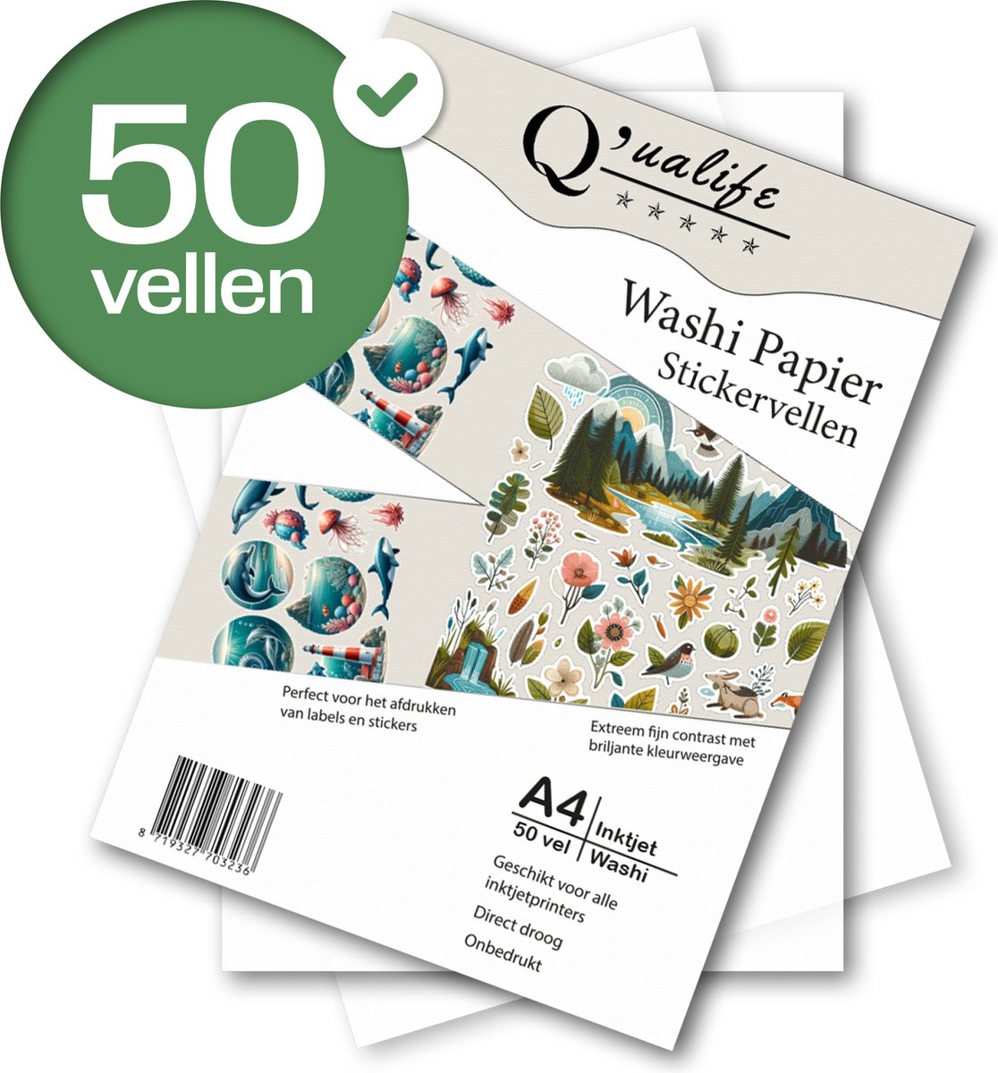Feuille Plastifieuse A4 Feuilles Autocollantes Pour Imprimante Papier Vinyle Autocollant