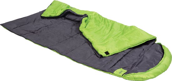 ACAMP EMERY Deken Slaapzak met capuchon 220 x 85 cm LIME Groen 1800 Gram PFC-Vrij van ACAMP — afbeelding 2