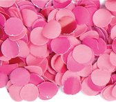 3x zakjes van 100 gram party confetti kleur roze - Feestartikelen