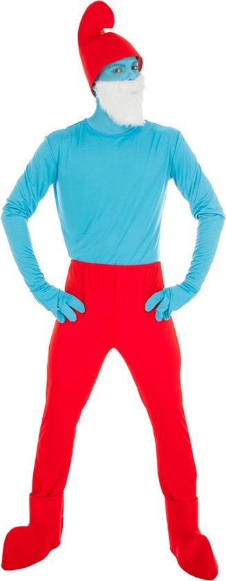 CHAKS - Grote Smurf kostuum voor volwassenen - XL (190 cm)