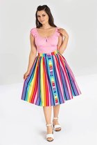 Hell Bunny Over The Rainbow 50's Swing Rok Multi