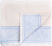 The One Towelling Handdoek winter 60 x 110 cm Shell/Blauw Heron