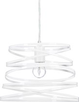 Relaxdays hanglamp modern - 1-lichts - plafondlamp - hangende lamp - eettafel lamp - wit