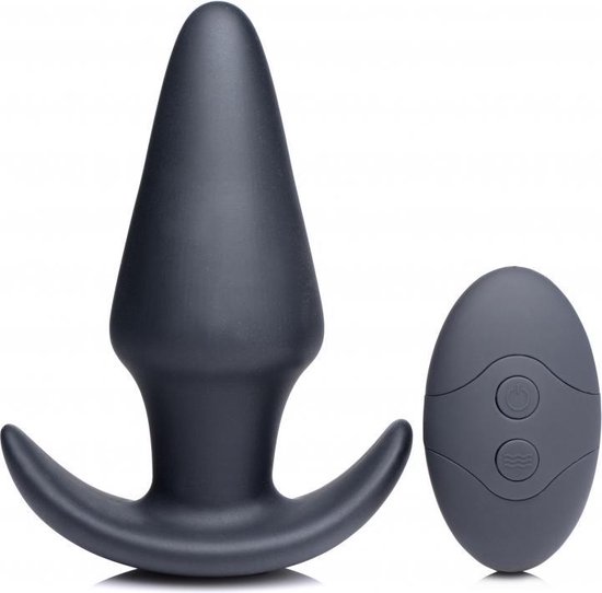 Kinetic Thumping 7X Large Anal Plug - Black - Silicone Vibrators - XR  Brands (all),XR... | bol