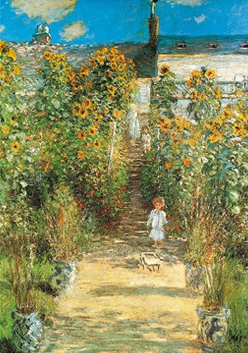 PGM Kunstdruk Claude Monet - Il giardino di Monet 70x100cm Divers