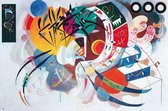 Wassily Kandinsky - Impression d'art courbe dominante 100x70cm
