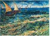 Kunstdruk Vincent Van Gogh - Seascape at Saintes-Maries 80x60cm