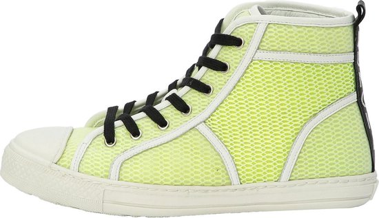 KUNOKA IGOR high-top sneaker fluo yellow - Sneakers Dames - maat 37 - Geel