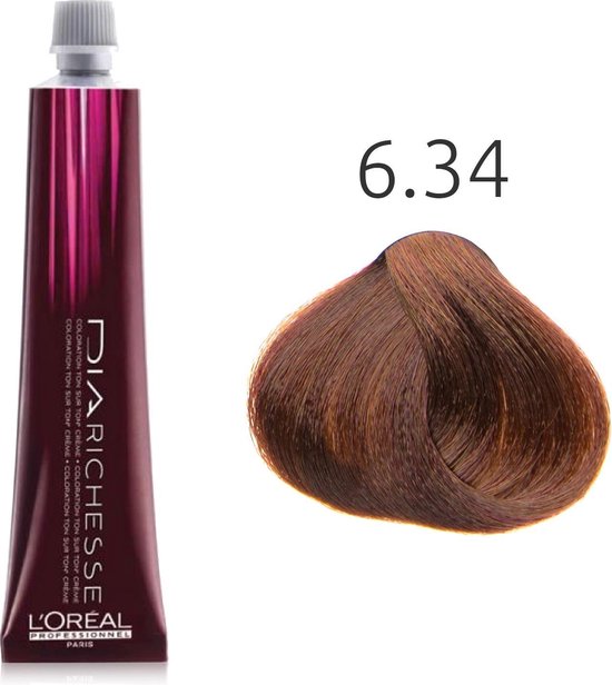 L'Oréal Pro Coloração Dia Richesse - 6.34 - 50Ml » Tintas »