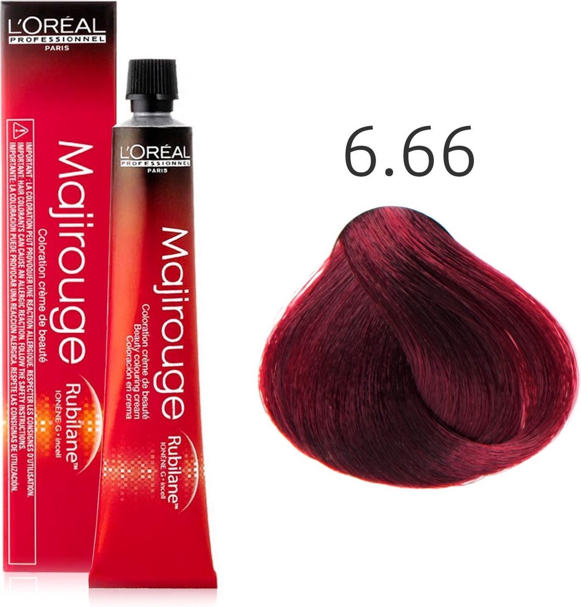 L'Oreal - Majirouge 6.66 - Diep Donker Roodblond - 50ml | bol.com